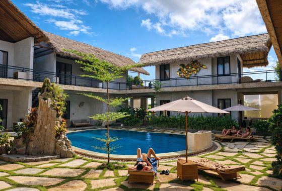 Bella Vida Resort pool with sunbeds