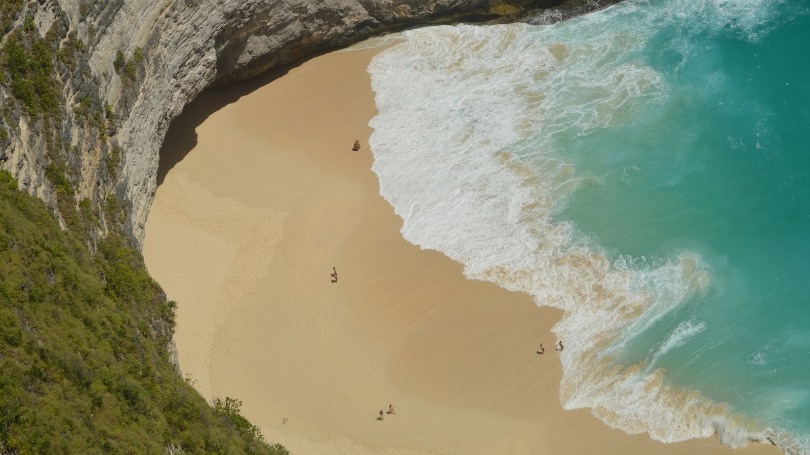 White-sand beaches in Kuta Lombok, Bali